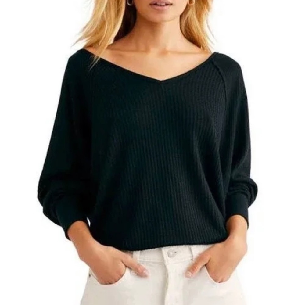 NWT Free People Santa Clara Thermal Top